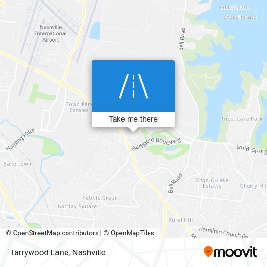 Tarrywood Lane map