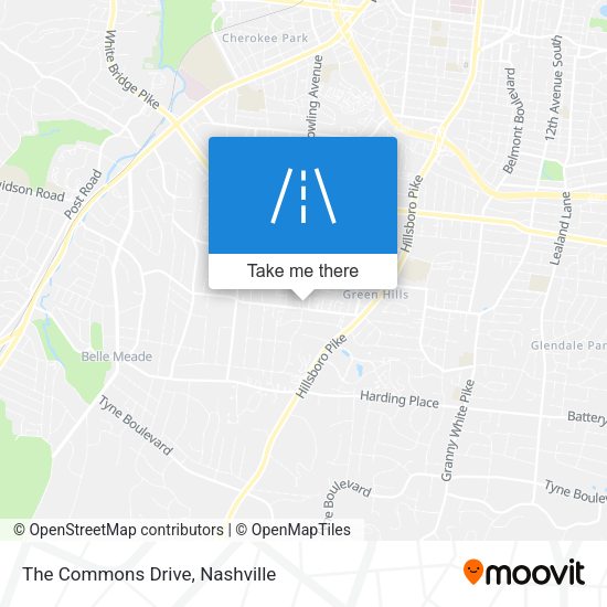 The Commons Drive map