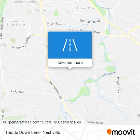 Thistle Down Lane map