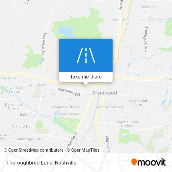 Mapa de Thoroughbred Lane
