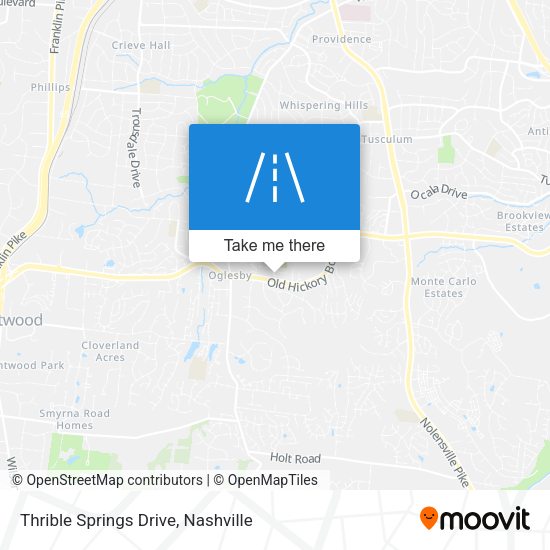 Thrible Springs Drive map