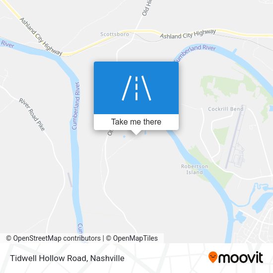 Mapa de Tidwell Hollow Road