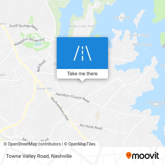 Towne Valley Road map