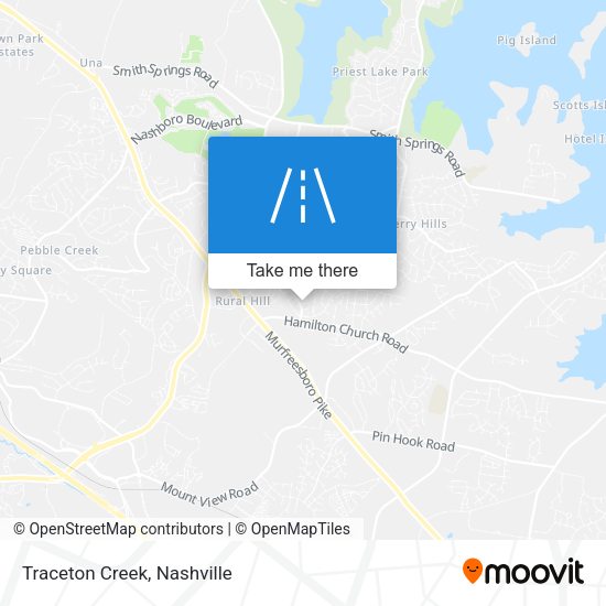 Traceton Creek map