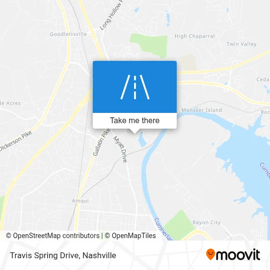 Travis Spring Drive map