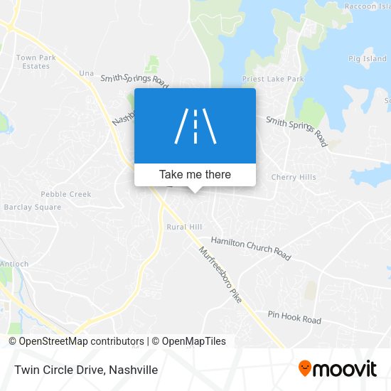 Twin Circle Drive map