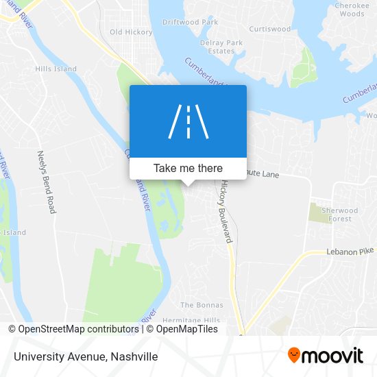 University Avenue map