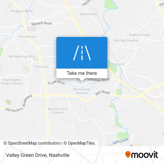 Valley Green Drive map