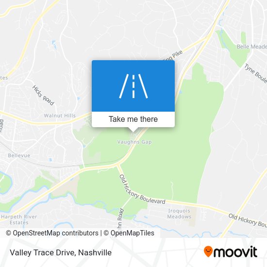 Valley Trace Drive map