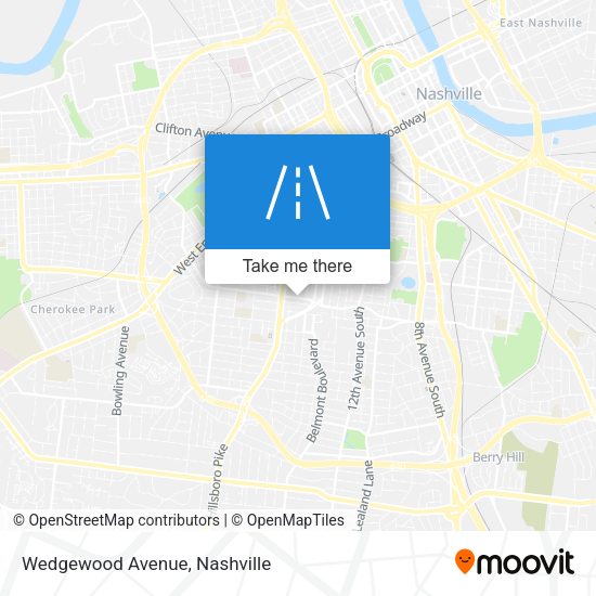Mapa de Wedgewood Avenue