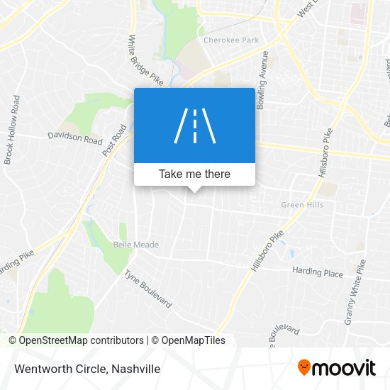 Mapa de Wentworth Circle