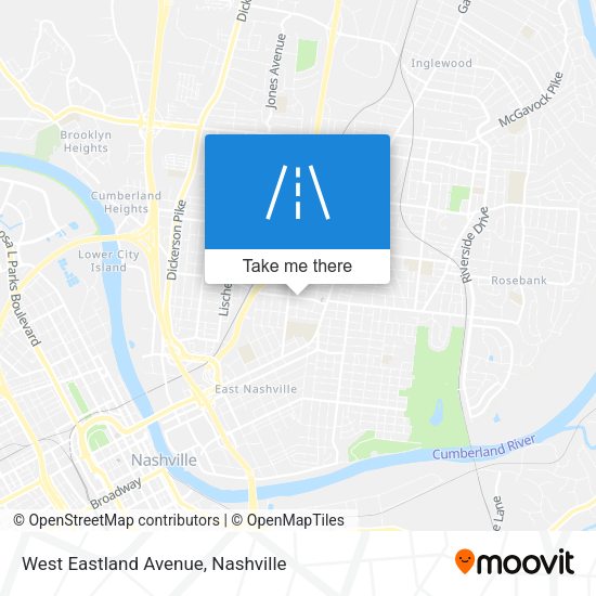 West Eastland Avenue map
