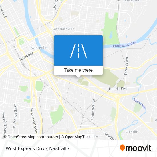 West Express Drive map