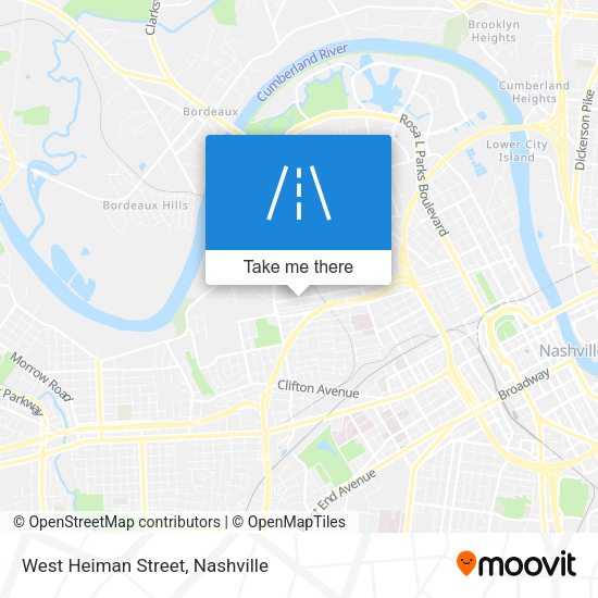 West Heiman Street map