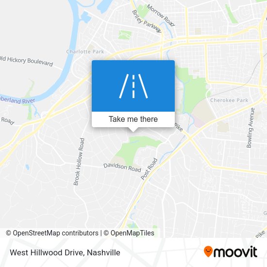 West Hillwood Drive map