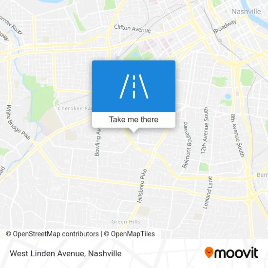 West Linden Avenue map