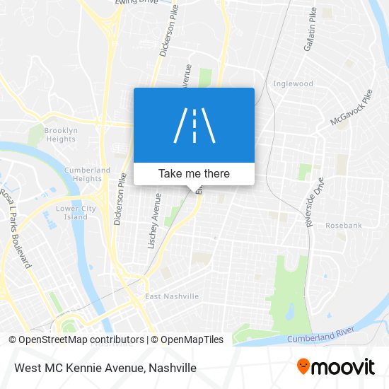 Mapa de West MC Kennie Avenue