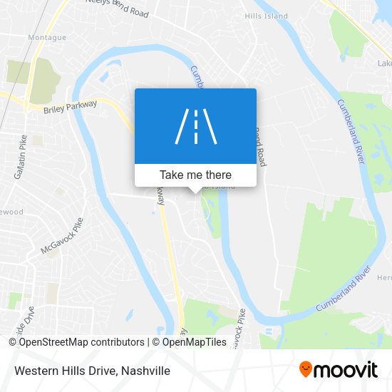 Western Hills Drive map