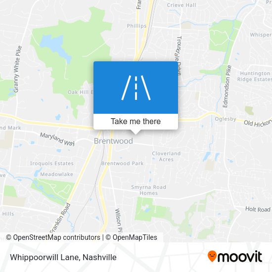 Whippoorwill Lane map