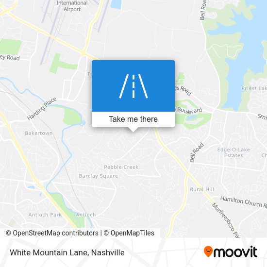 White Mountain Lane map