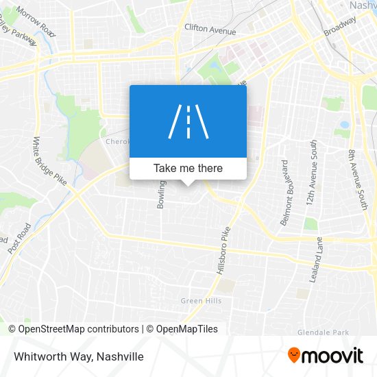 Mapa de Whitworth Way