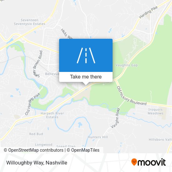 Mapa de Willoughby Way