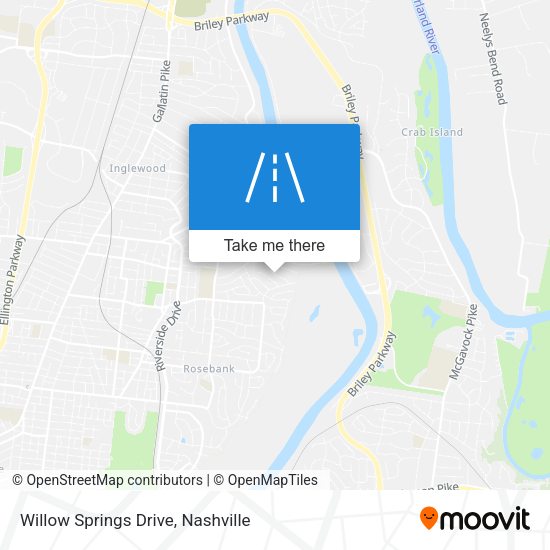 Mapa de Willow Springs Drive