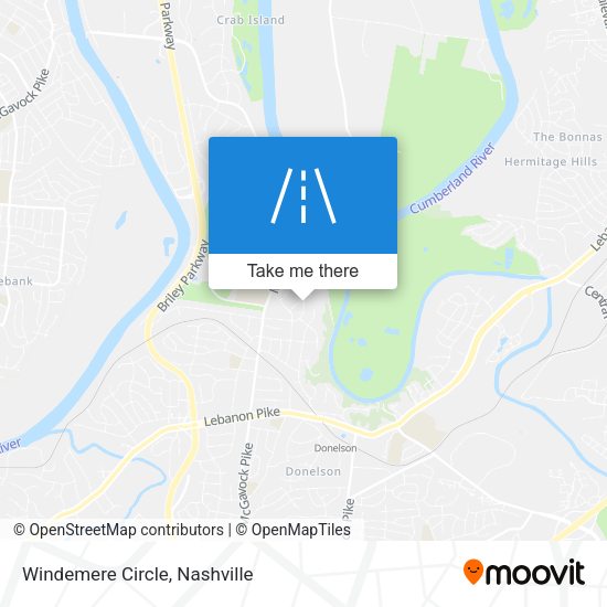 Mapa de Windemere Circle