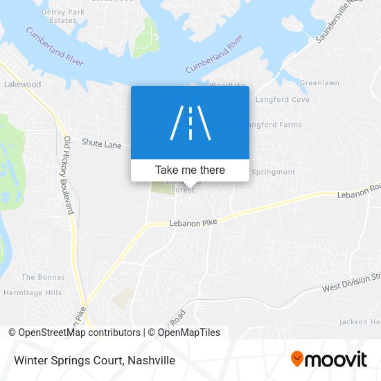 Winter Springs Court map