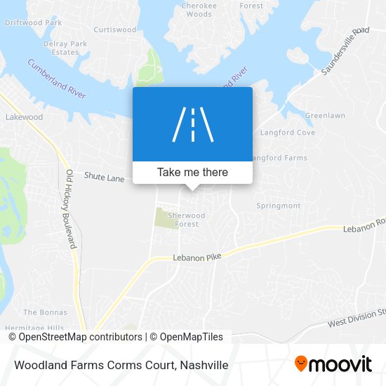 Mapa de Woodland Farms Corms Court
