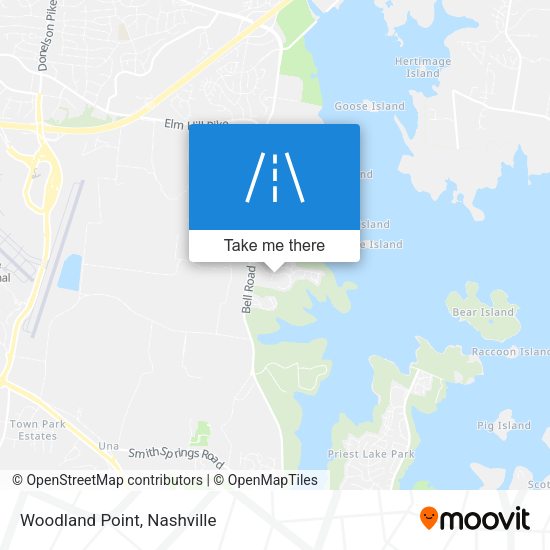 Mapa de Woodland Point