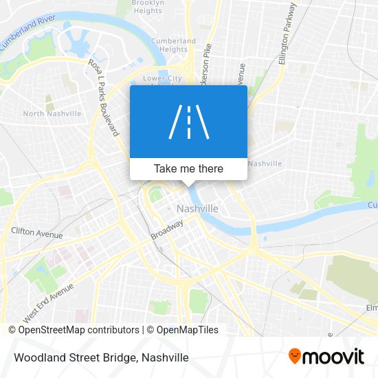 Woodland Street Bridge map