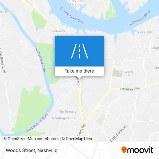 Mapa de Woods Street