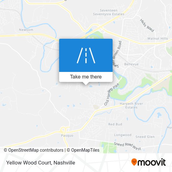 Yellow Wood Court map