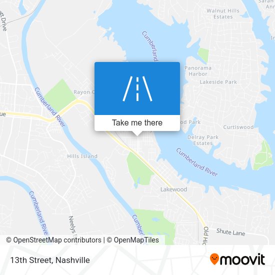 Mapa de 13th Street