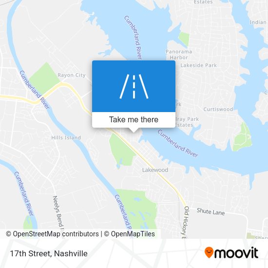 Mapa de 17th Street