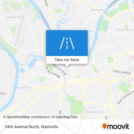 54th Avenue North map