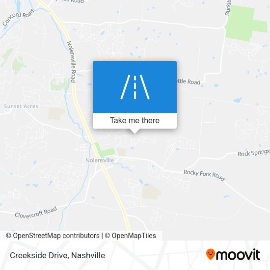 Mapa de Creekside Drive