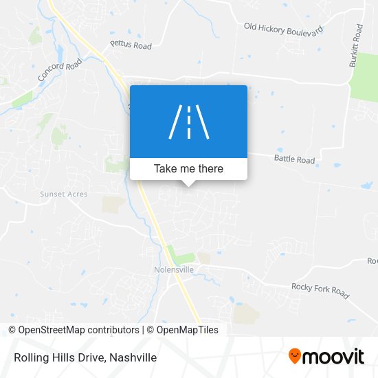 Mapa de Rolling Hills Drive
