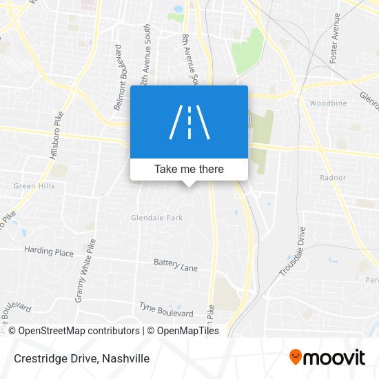 Mapa de Crestridge Drive