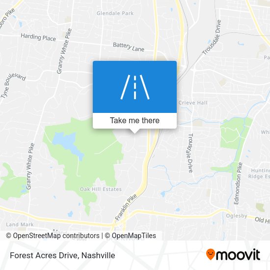 Forest Acres Drive map