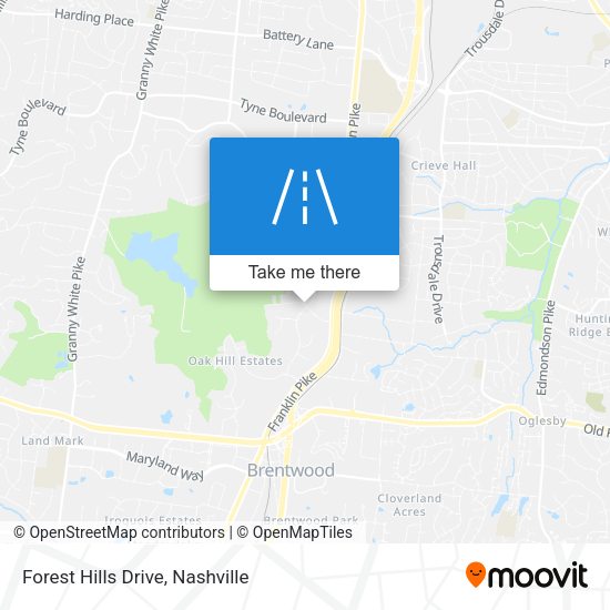 Mapa de Forest Hills Drive