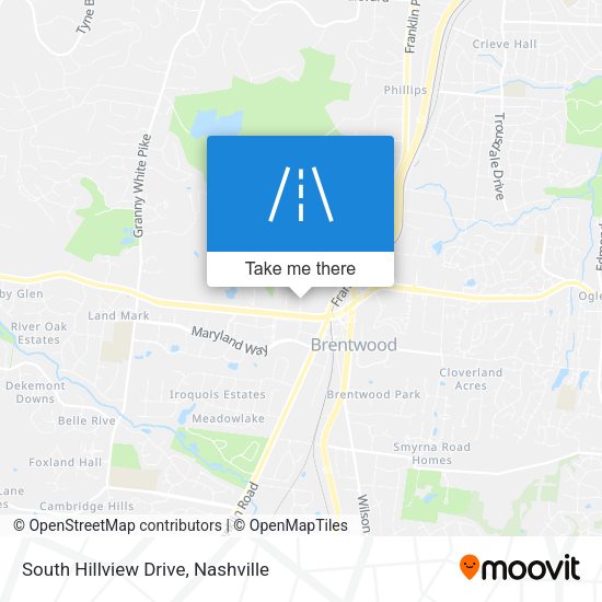 Mapa de South Hillview Drive