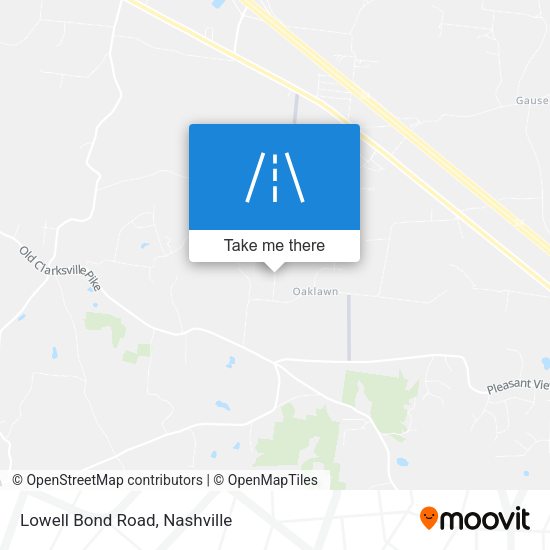 Mapa de Lowell Bond Road