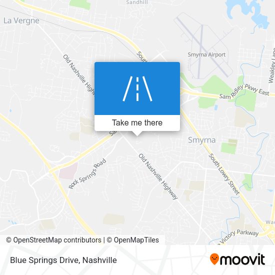 Blue Springs Drive map