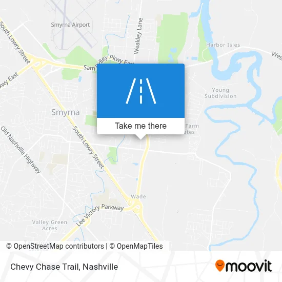 Chevy Chase Trail map