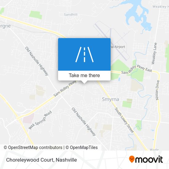 Mapa de Choreleywood Court