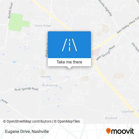 Eugene Drive map