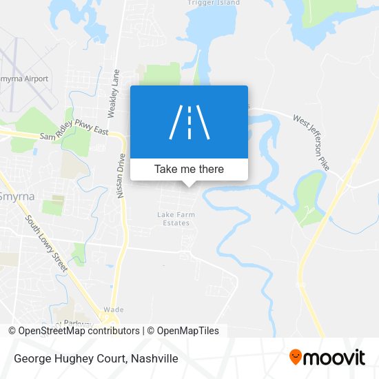 George Hughey Court map