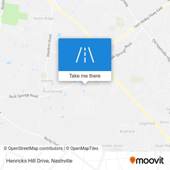 Henricks Hill Drive map